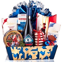cos cadou best image aproape de craciun cu vin rosu floare de luna feteasca neagra panettone cu stafide si coaja de portocala cafea kimbo aroma italiano praline cu cirese in liquour fursecuri cu unt si trufe de ciocolata cadoul contine 9 articole imagen 17_0_
0