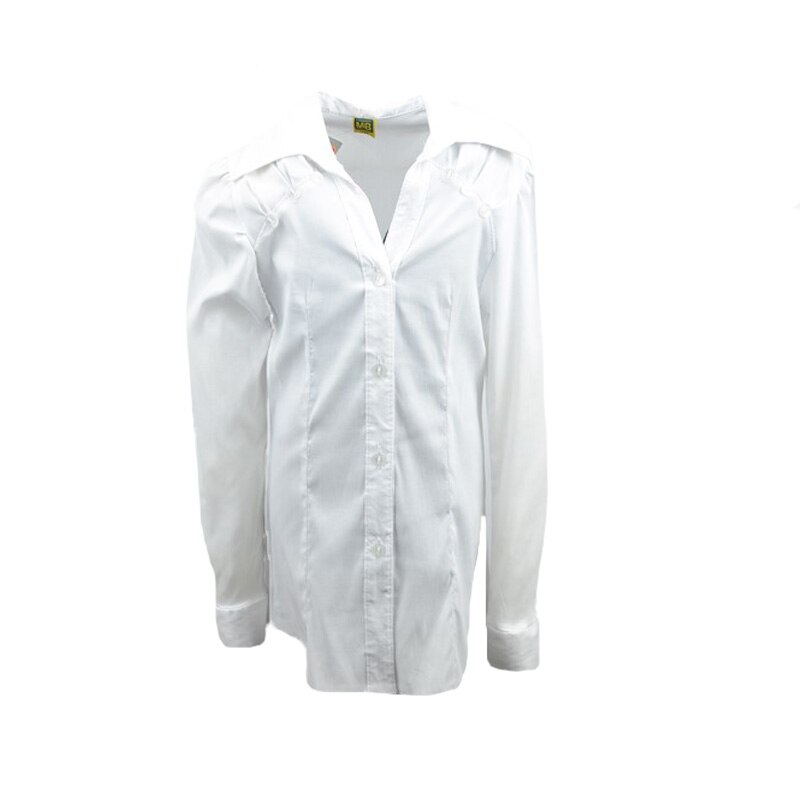 Camasa cu maneca lunga pentru fete Mini Junior CFMJ-31, Alb, 128