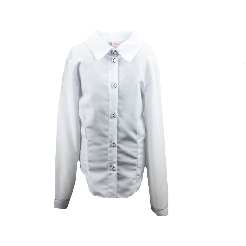 Camasa cu maneca lunga pentru fete Mini Junior CFMJ-27, Alb, 128