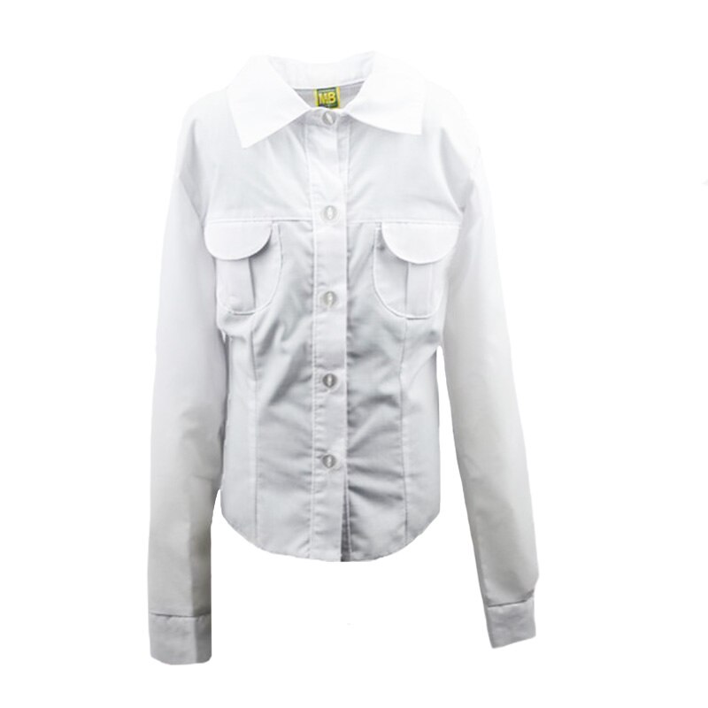 Camasa cu maneca lunga pentru fete Mini Junior CFMJ-26, Alb, 128