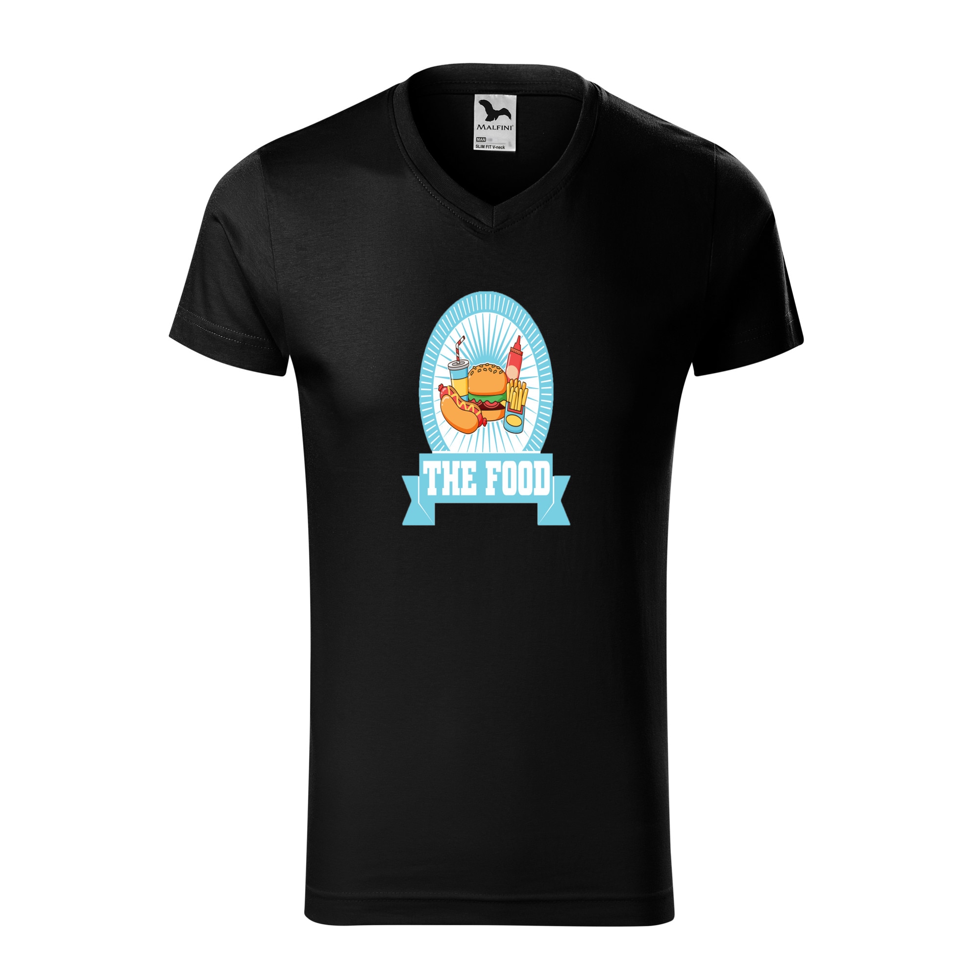 Tricou barbati, Malfini, The Food, Negru, 2XL