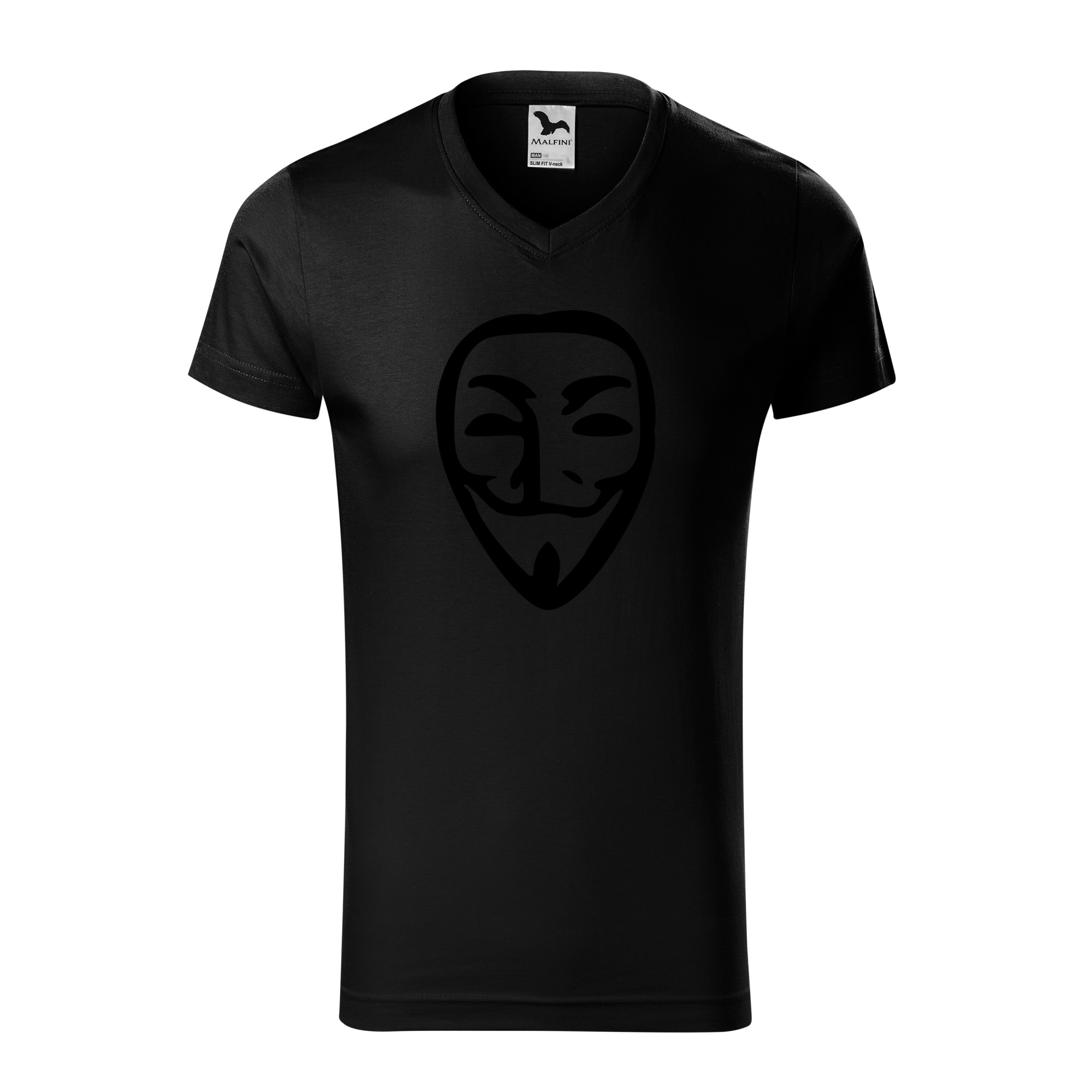 Tricou barbati, Malfini, Anonymous, Negru, 2XL