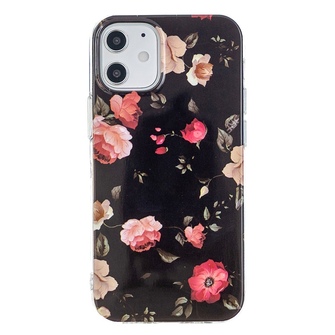 Husa silicon Apple iPhone 12 Mini Fosforescent model Roses, Silicon, TPU Viceversa Multicolor