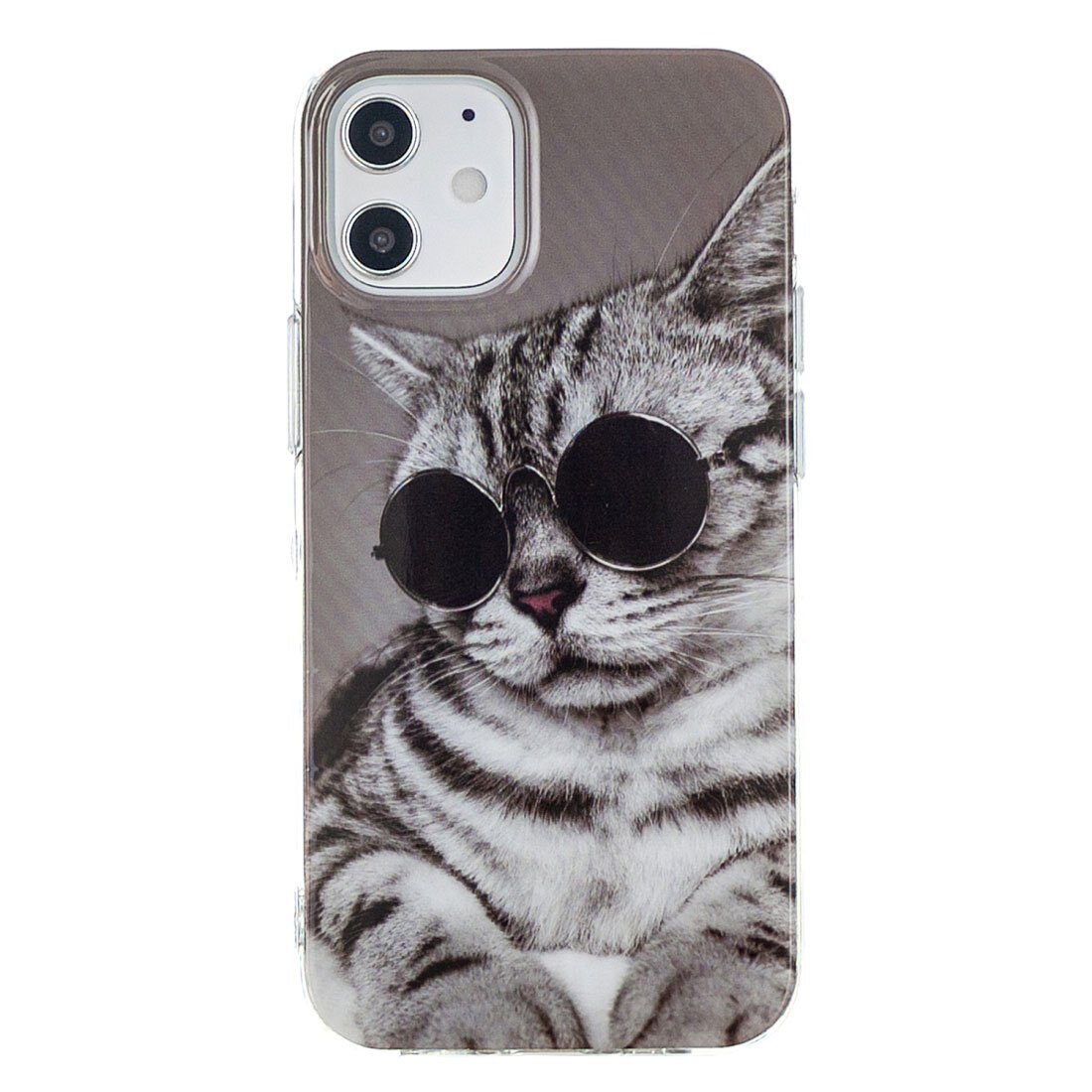 Husa silicon Apple iPhone 12 Mini model Cool Cat, Silicon, TPU Viceversa Multicolor