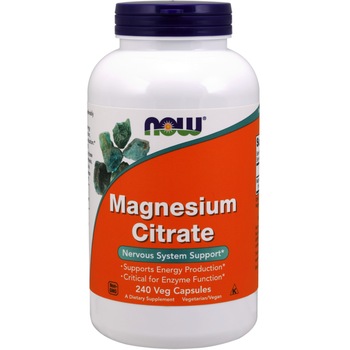 Supliment alimentar Now Foods Citrat de magneziu 400mg, 240 Capsule Supliment alimentar Now Foods Citrat de magneziu 400mg, 240 Capsule