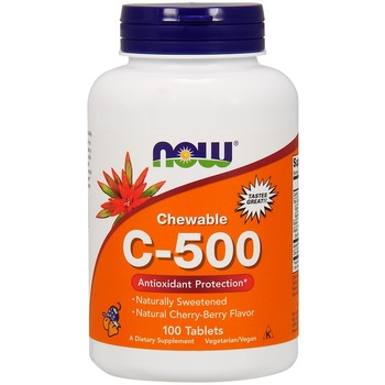 Supliment alimentar Now Foods Vitamina C-500, 100 comprimate Supliment alimentar Now Foods Vitamina C-500, 100 comprimate