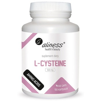 Supliment alimentar Aliness L-cisteina 500mg, 100 Capsule Supliment alimentar Aliness L-cisteina 500mg, 100 Capsule