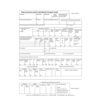 Foi parcurs marfa, A5, 100 file/carnet Foi parcurs marfa, A5, 100 file/carnet