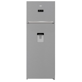 Frigider cu doua usi Beko RDNE535E30DZXBN, 471 l, No Frost, Dozator de apa, Display touch control, Compresor ProSmart Inverter, Clasa F, H 193 cm, Argintiu Frigider cu doua usi Beko RDNE535E30DZXBN, 471 l, No Frost, Dozator de apa, Display touch control, Compresor ProSmart Inverter, Clasa F, H 193 cm, Argintiu