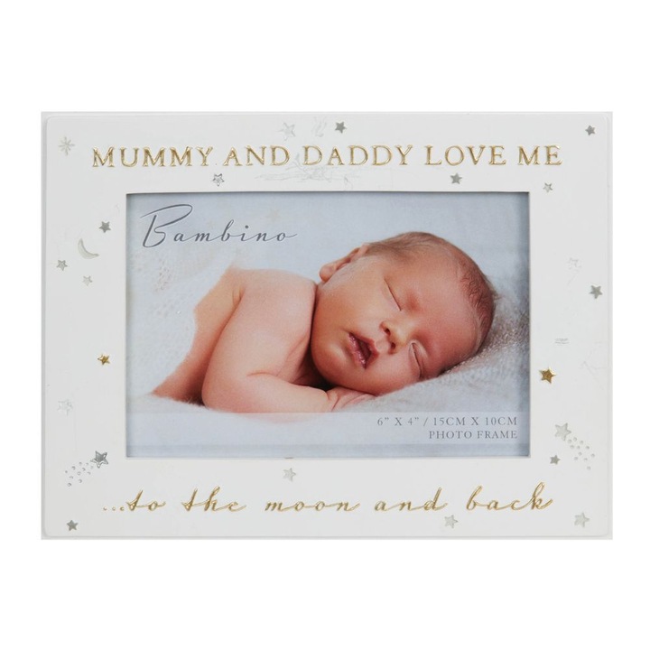 Rama foto bebelusi Mummy and Daddy love Me 15 x 20.5 cm Bambino by Juliana alba