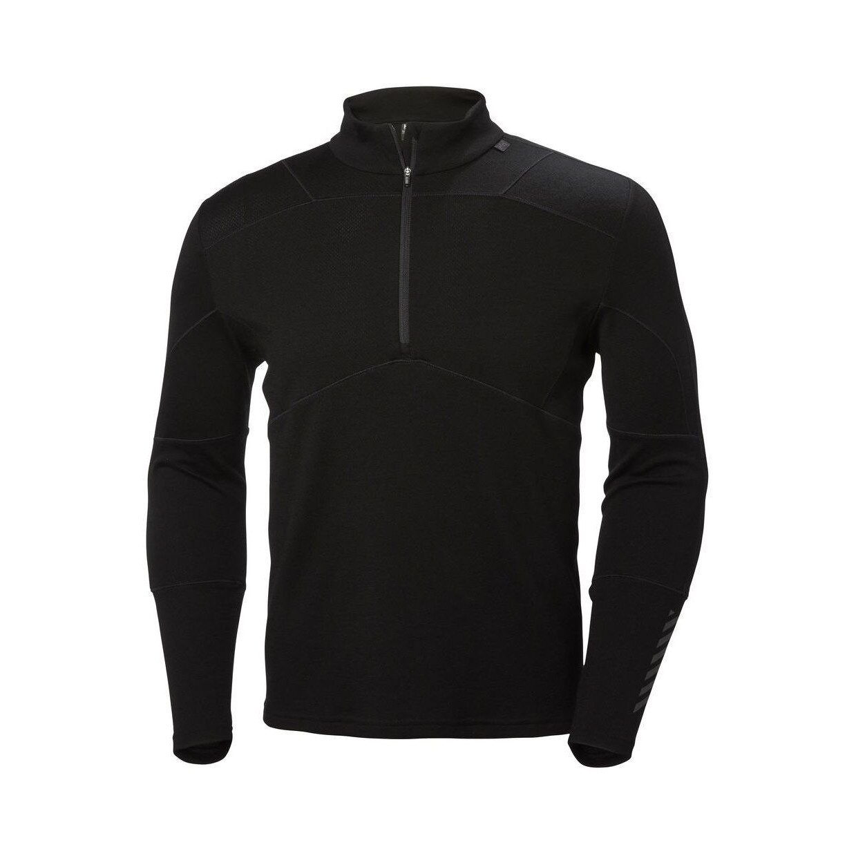Bluza sport barbati, Helly Hansen Hh Lifa Merino 1/2 Zip, Negru, XXL
