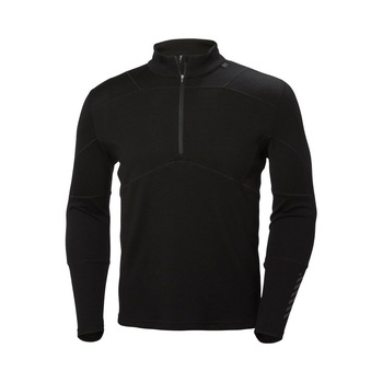 Bluza sport barbati, Helly Hansen Hh Lifa Merino 1/2 Zip, Negru, XXL Bluza sport barbati, Helly Hansen Hh Lifa Merino 1/2 Zip, Negru, XXL