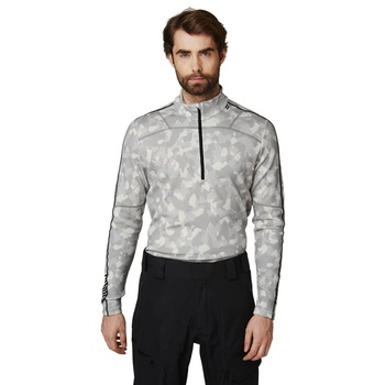 Bluza sport barbati, Helly Hansen Hh Lifa Merino 1-2 Zip, Gri, XL Bluza sport barbati, Helly Hansen Hh Lifa Merino 1-2 Zip, Gri, XL