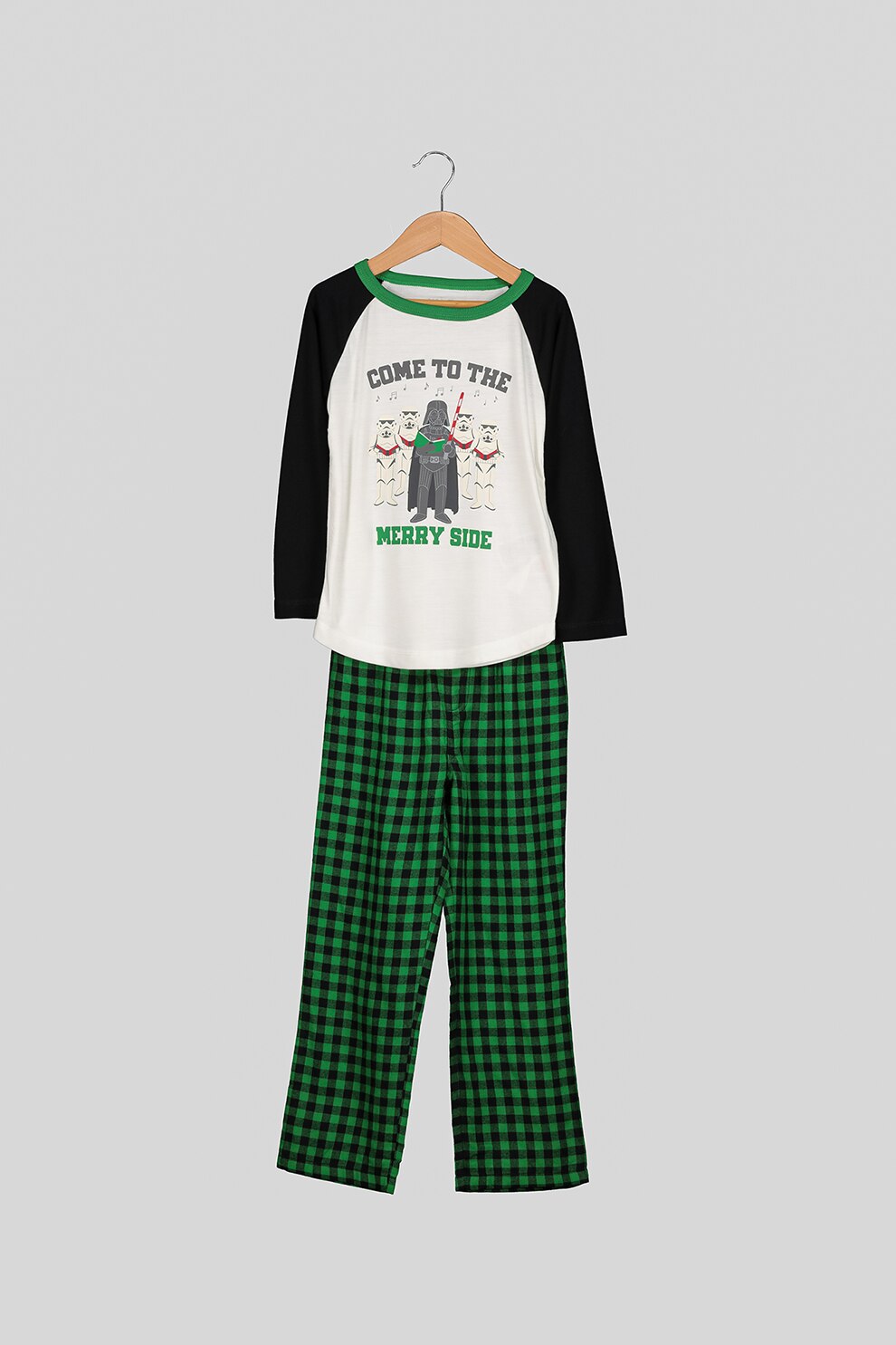 GAP, Pijama cu imprimeu, Verde englez/Alb/Negru