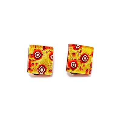 Cercei Millefiori Primavera Rosu