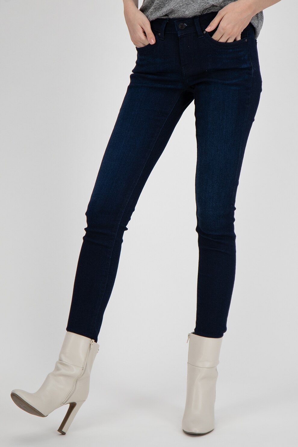 Pepe Jeans London, Blugi skinny Pixie, Bleumarin
