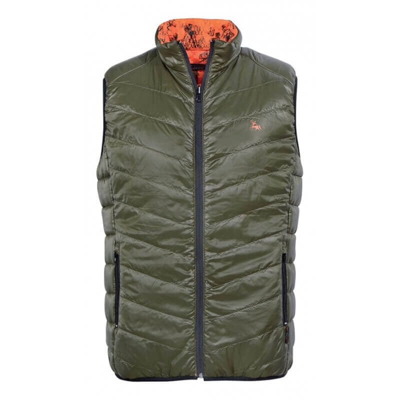 Vesta Verney-Carron Doudoune Reversibila, Kaki/Orange