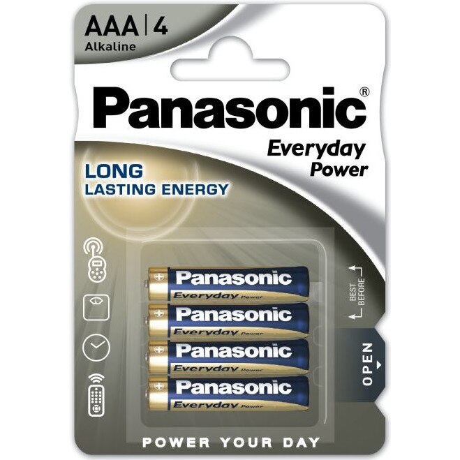 Baterii Panasonic Everyday Power AAA, 4 buc