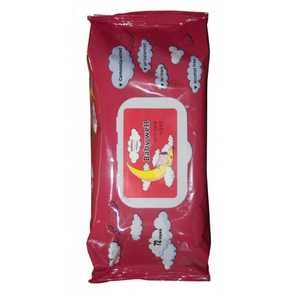 Servetele umede copii cu capac Lovely Baby cu musetel 72buc