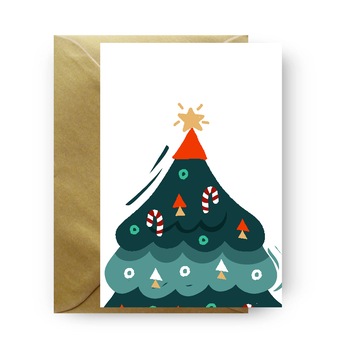 Felicitare de Craciun, Genette's ideas, Brad Set1, 162x114mm Felicitare de Craciun, Genette's ideas, Brad Set1, 162x114mm