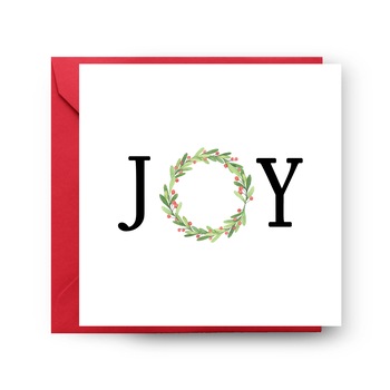 Felicitare de Craciun, Genette's ideas, Joy, 130x130mm Felicitare de Craciun, Genette's ideas, Joy, 130x130mm