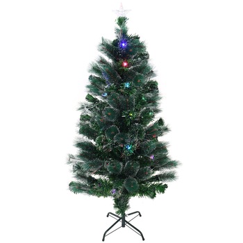 Brad artificial fibra optica de Craciun, Hoff, cu 105 LED-uri multicolore, flash, 180 cm - DEM1054792 Brad artificial fibra optica de Craciun, Hoff, cu 105 LED-uri multicolore, flash, 180 cm - DEM1054792