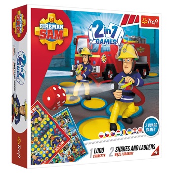 Joc Trefl Fireman Sam, Serpisori si scari Pompierul Sam 2 in 1 Joc Trefl Fireman Sam, Serpisori si scari Pompierul Sam 2 in 1