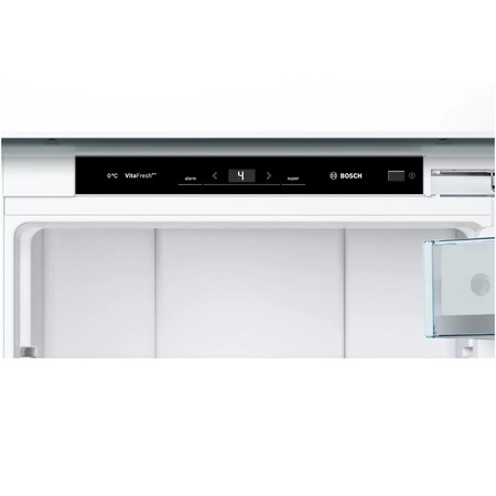 Frigider incorporabil cu 1 usa Bosch KIF81PFE0, 289 l, Clasa E, FreshSense, Raft ajustabil, SuperCooling, VitaFresh, H 177 cm, Argintiu