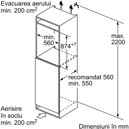 Frigider incorporabil cu 1 usa Bosch KIR21AFF0, 144 l, Clasa A++, FreshSense, Raft ajustabil, SuperCooling, VitaFresh, H 88 cm, Argintiu