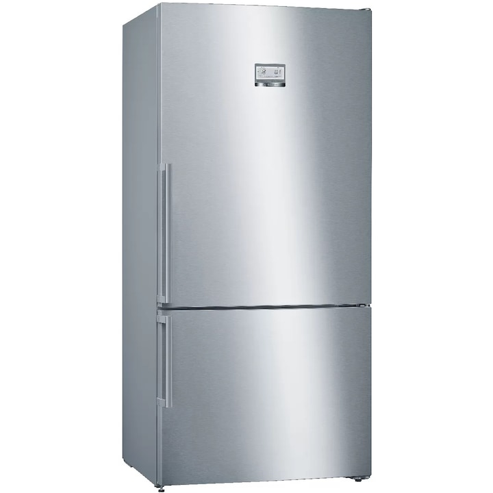 Bosch KGN86AIDP Kombinált hűtőszekrény, 619 l, NoFrost, VitaFresh, D energiaosztály, H 186 cm, Inox