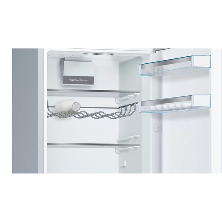 Combina frigorifica Bosch KGE36ALCA, 308 l, Clasa C, Low Frost, VitaFresh, H 186 cm, Argintiu