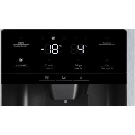 Side by Side Bosch KAD93VIFP, 533 l, Clasa A+, NoFrost, VitaFresh, SuperCooling, FreshSense, MultiAirflow, H 179 cm, Inox Antiamprenta