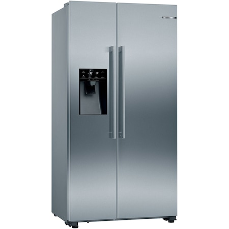 Side by Side Bosch KAD93VIFP, 533 l, Clasa A+, NoFrost, VitaFresh, SuperCooling, FreshSense, MultiAirflow, H 179 cm, Inox Antiamprenta