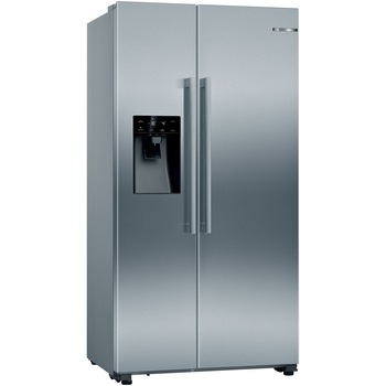 Side by Side Bosch KAD93VIFP, 562 l, Clasa F, NoFrost, VitaFresh, SuperCooling, FreshSense, MultiAirflow, H 179 cm, Inox Antiamprenta Side by Side Bosch KAD93VIFP, 562 l, Clasa F, NoFrost, VitaFresh, SuperCooling, FreshSense, MultiAirflow, H 179 cm, Inox Antiamprenta