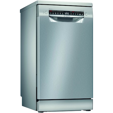 Masina de spalat vase Bosch SPS4HMI61E, 10 seturi, 6 programe, Home Connect, Clasa A+, 45 cm, Inox antiamprenta