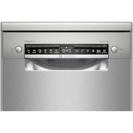 Masina de spalat vase Bosch SPS4HMI61E, 10 seturi, 6 programe, Home Connect, Clasa A+, 45 cm, Inox antiamprenta