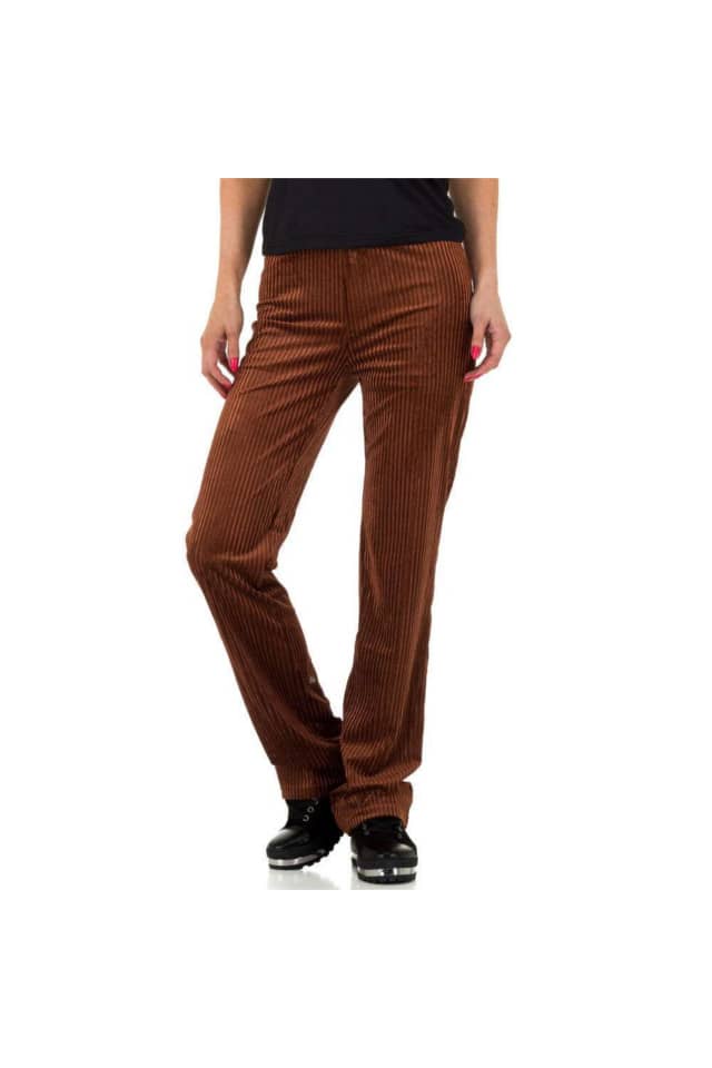 Pantaloni Julie P510 culoare maro, Maro