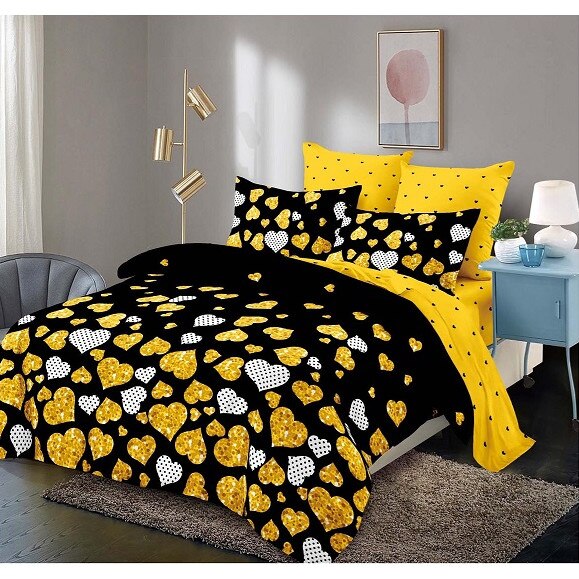 Set 6 piese Lenjerie Relax Shop, Lux Flami, 2 persoane