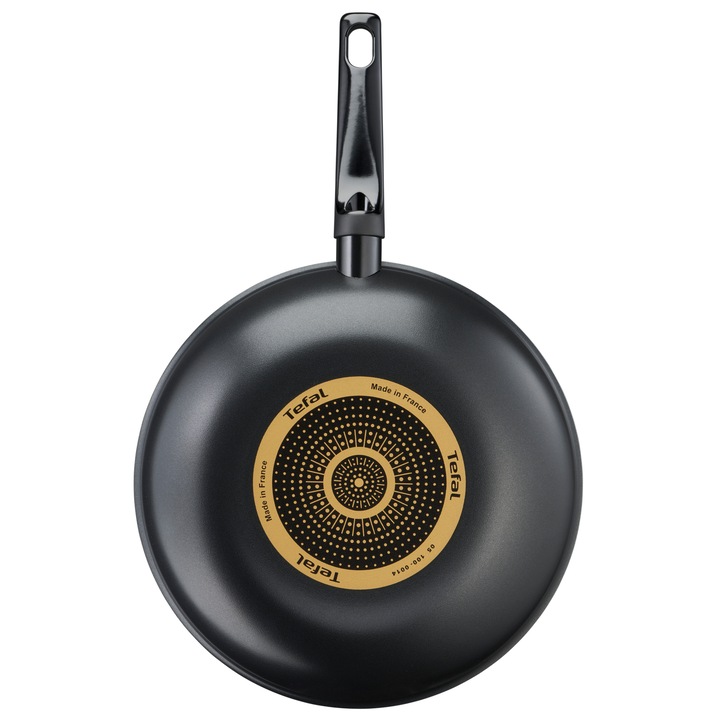 Уок тиган Tefal Simple Cook, Thermo-Signal, Незалепващо титаниево покритие, 28 см