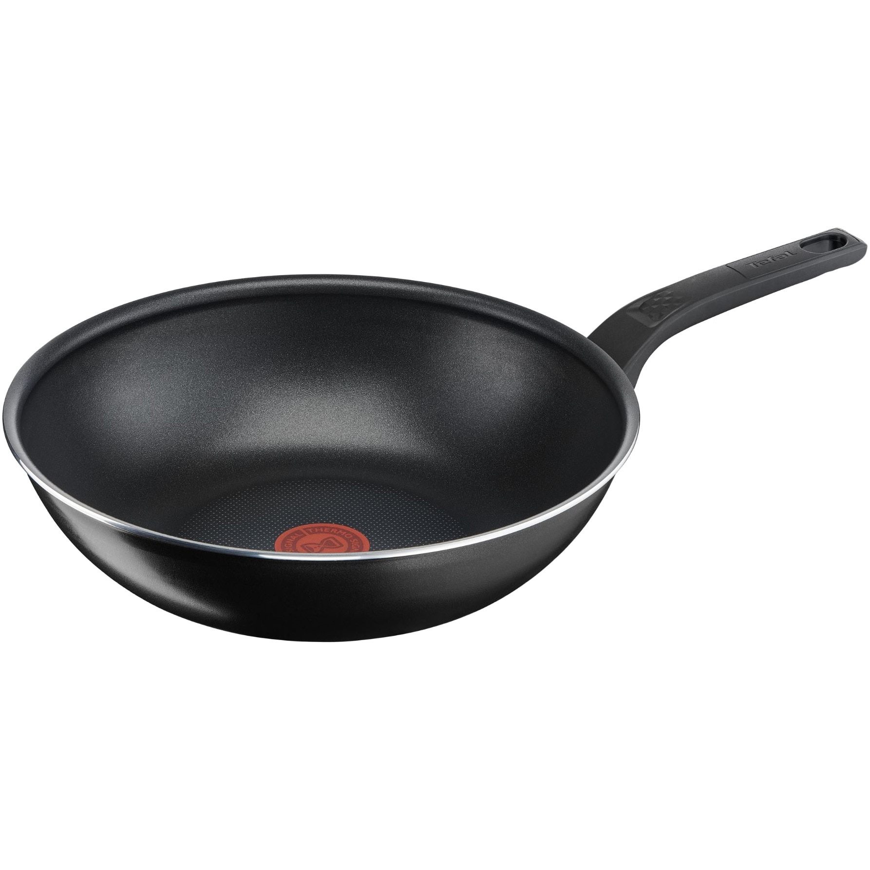 Tigaie Wok Tefal Simply Clean, Thermo-Signal, invelis antiaderent din titan, 28 cm