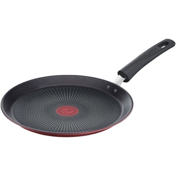 Tigaie de clatite Tefal Daily Chef, 25 cm, inductie, rosu, indicator Thermo Signal Tigaie de clatite Tefal Daily Chef, 25 cm, inductie, rosu, indicator Thermo Signal