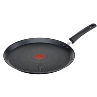 Tigaie de clatite Tefal Start&Cook, 25 cm, inductie, invelis antiaderent din titan, indicator Thermo-Signal, negru