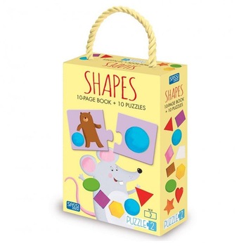 Puzzle, Forme cu carte, 20 piese Puzzle, Forme cu carte, 20 piese
