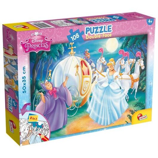 Puzzle de colorat, Cenusareasa, 108 piese