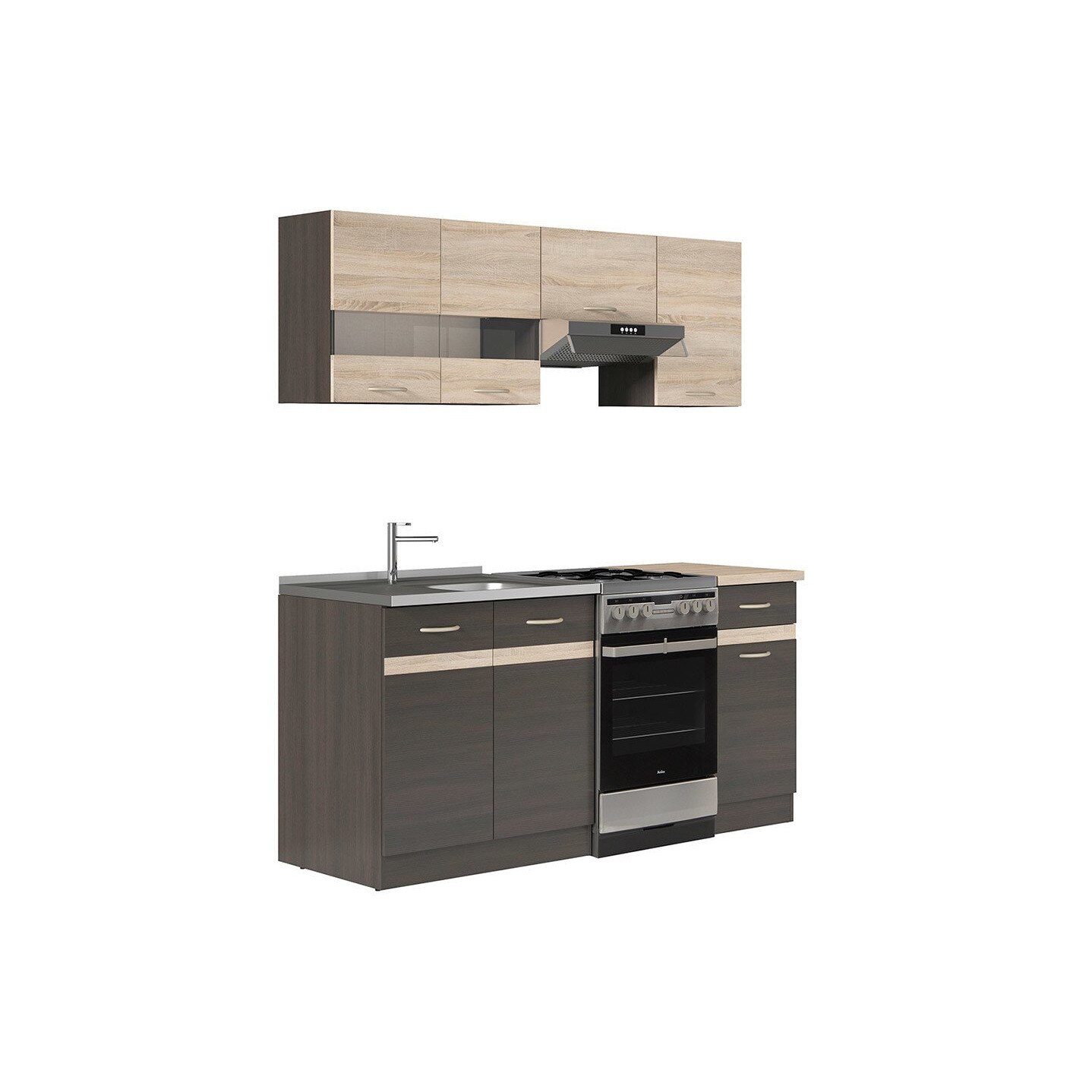 Bucatarie CB Silvia 170 cm sonoma/wenge