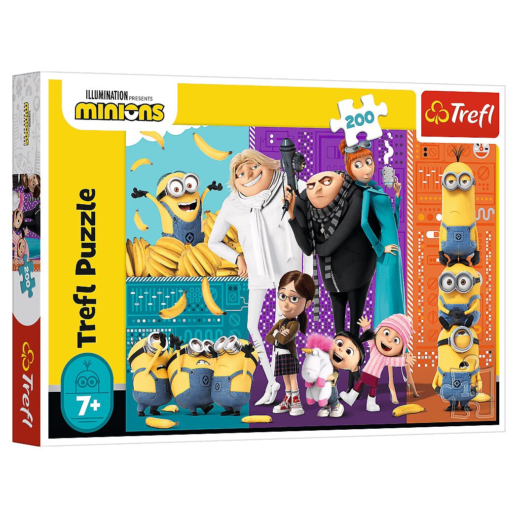 Puzzle Trefl Illumination Minions, Minionii in actiune 200 piese