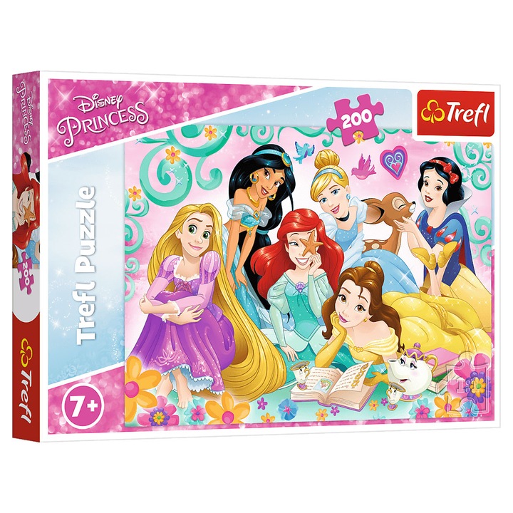 Trefl puzzle, a Disney hercegnők boldog világa, 200db