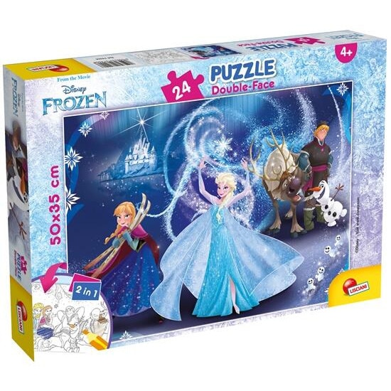 Puzzle de colorat, Frozen, 24 piese
