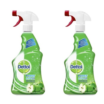Set 2 bucati Spray Multifunctional Dettol Trigger Green Apple, 500 ml Set 2 bucati Spray Multifunctional Dettol Trigger Green Apple, 500 ml