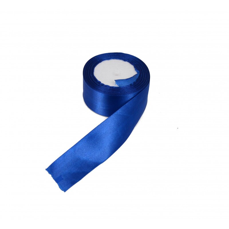 Rola satin albastru, latime 4 cm